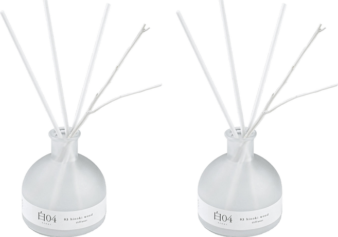 순백수 히노키 디퓨저, 나무향, 150ml, 2개