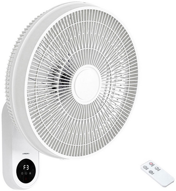 에어보나 리모컨 벽걸이 선풍기, AB-508WR