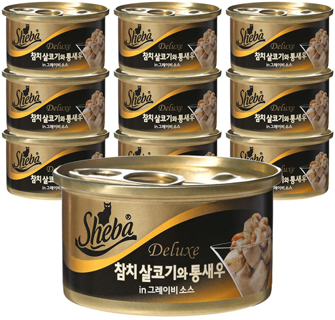 쉬바 고양이 간식캔, 생선, 85g, 10개