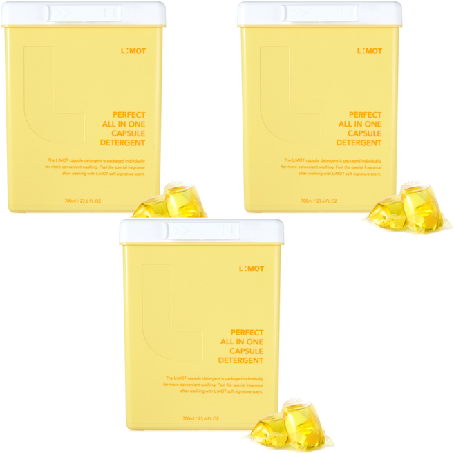 엘모트 퍼펙트 올인원 캡슐세제, 50개입, 3개