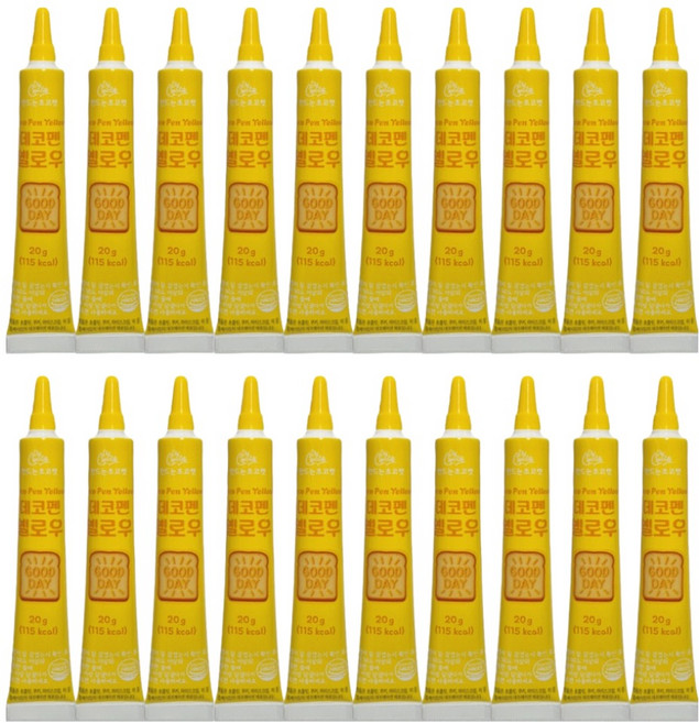초코펜 옐로우, 20g, 20개