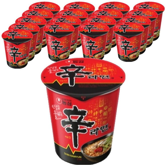 신라면 컵 65g, 18개