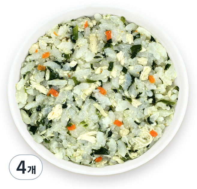 짱죽 유아용 실온 이유식 완료기 아기밥, 치킨시금치밥, 160g, 4개