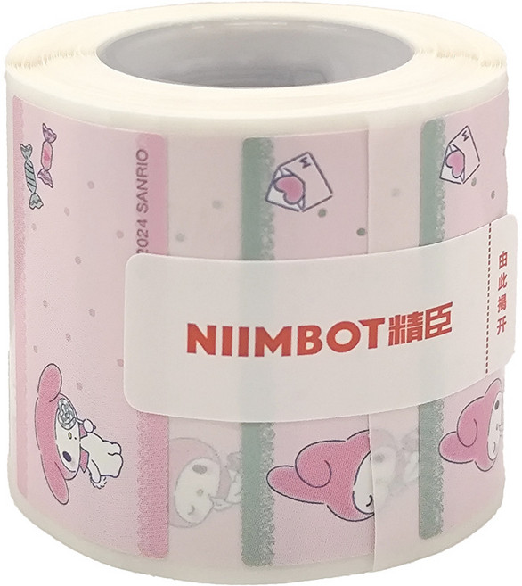 NIIMBOT 專用防水貼紙 B21S/B1 美樂蒂, 315張, 1個