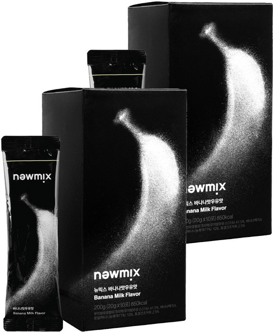 뉴믹스 바나나 우유맛 커피믹스, 2개, 10개입, 20g