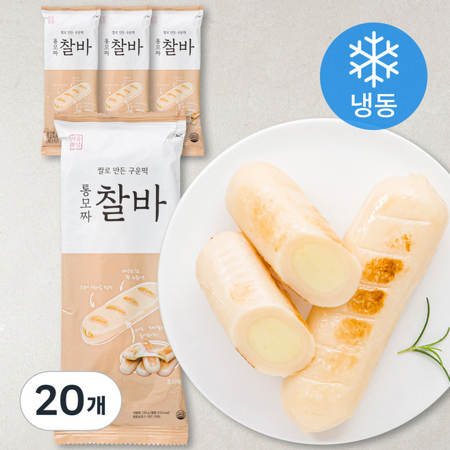 서울마님죽 통모짜 찰바 (냉동), 120g, 1개입, 20개