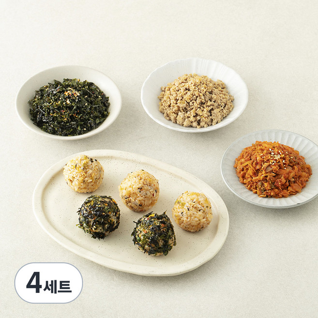 집반찬연구소 주먹밥 한돈 100g + 참치김치 100g + 맛더하기 김자반 20g, 220g, 4세트