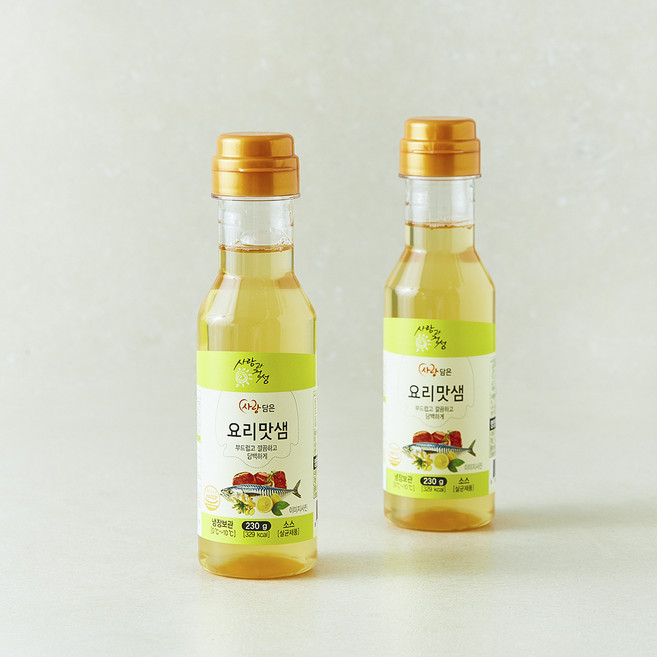 사랑과정성 사랑담은 요리맛샘, 230g, 2개