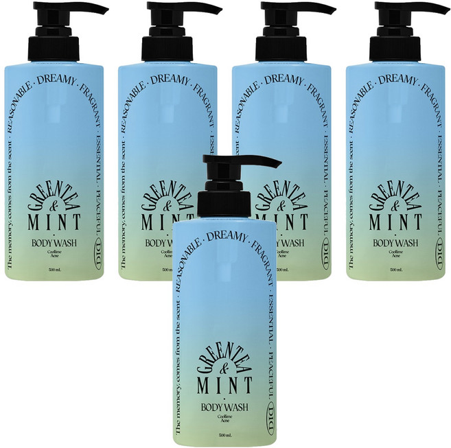 오디드 쿨라임 아크네 바디워시 그린티민트, 500ml, 5개