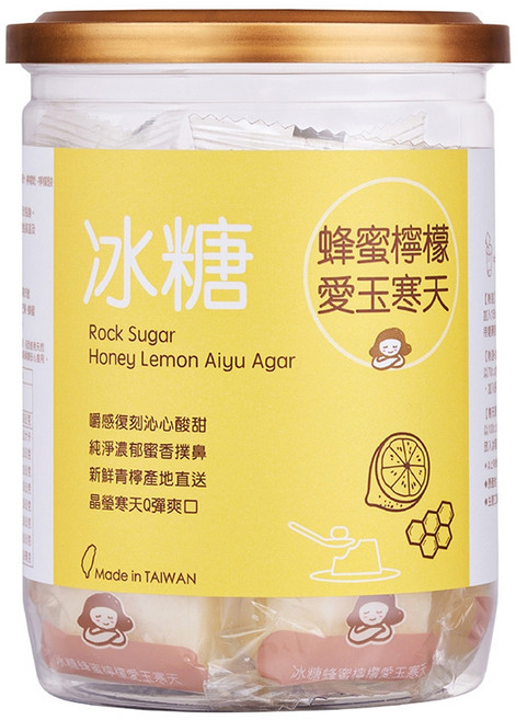 Medolly 蜜思朵 冰糖蜂蜜檸檬愛玉寒天, 17g, 12個, 1罐