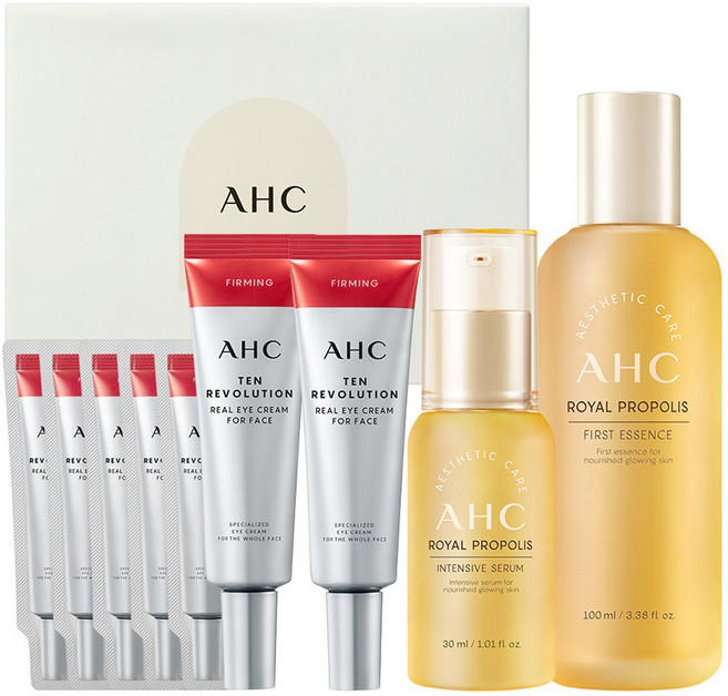 AHC 텐 레볼루션 리얼 아이크림 포 페이스 퍼밍 리츄얼 세트, 1세트