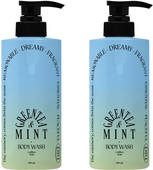 오디드 쿨라임 아크네 바디워시 그린티민트, 500ml, 2개