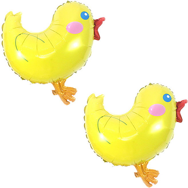 타이탄 생일 파티 동물 풍선, 병아리, 2개
