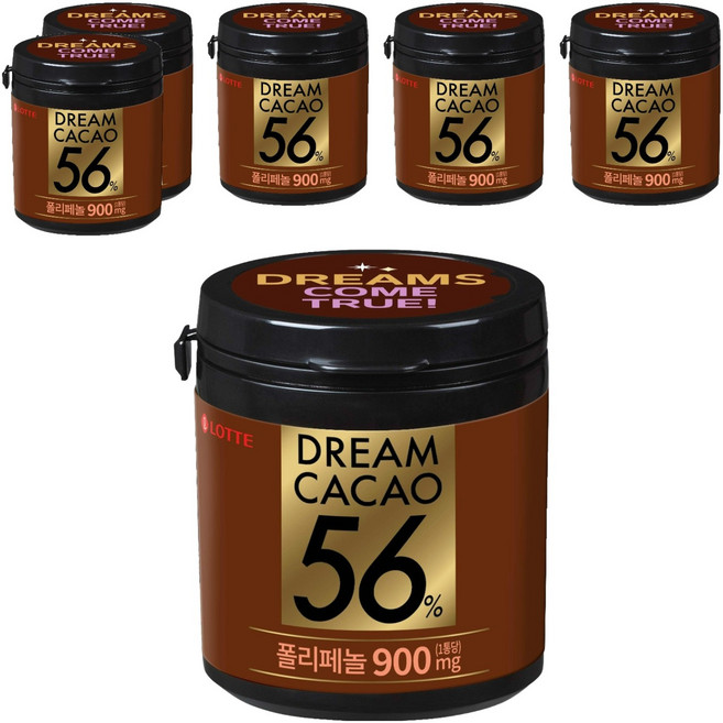 롯데웰푸드 드림카카오 56%, 6개, 86g