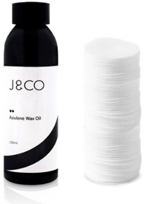 제이엔코 아줄렌왁스 오일 + 왁싱솜 세트, 250ml, 1개