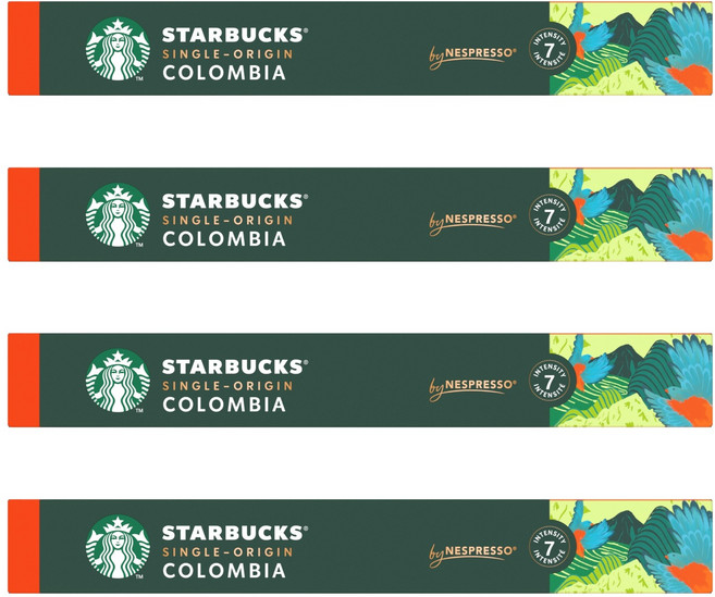 스타벅스 싱글 오리진 콜롬비아 캡슐커피, 5.7g, 10개입, 4개