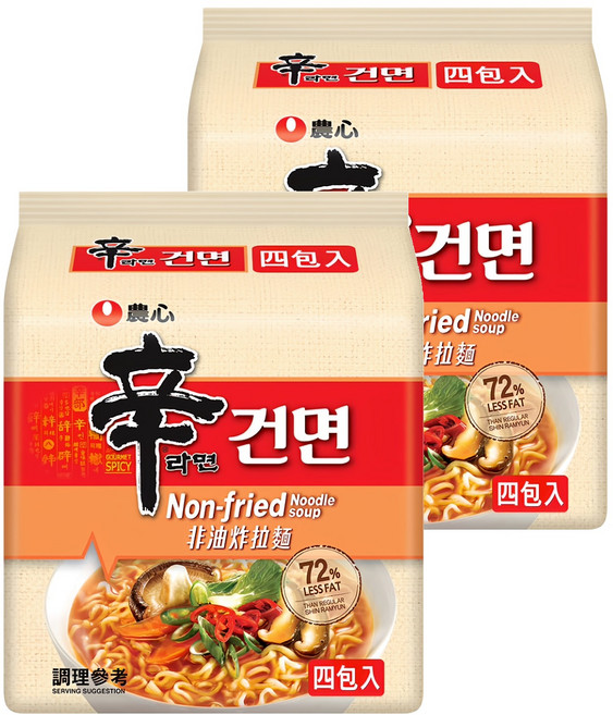 NONGSHIM 農心 非油炸辛拉麵 97g, 8包