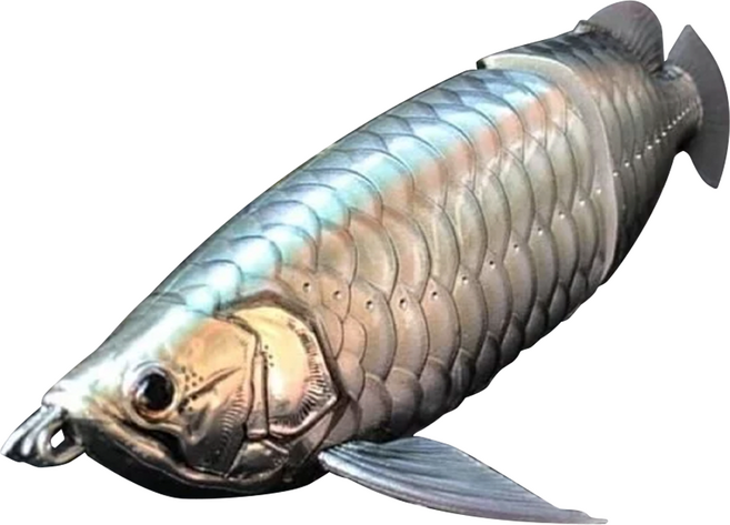DRANCKRAZY 皇 SUMERAGI 龍魚 雙節餌 150mm, 銀龍, 50g, 1個