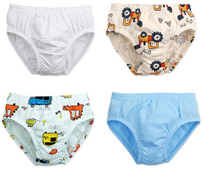 메이키즈 남아용 붕붕이 편면 삼각팬티 4종 세트