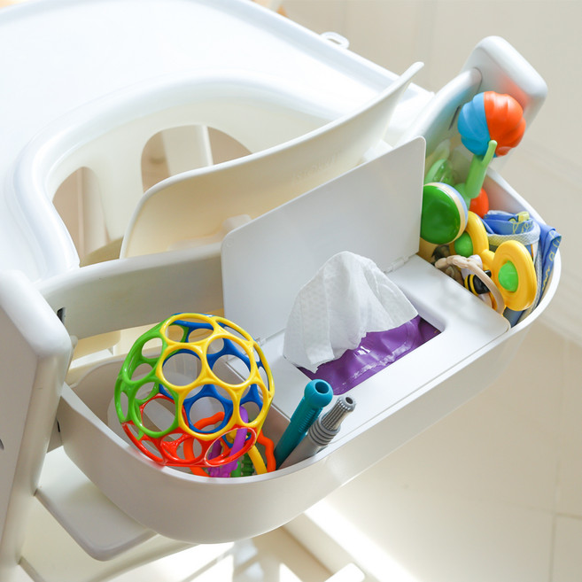 루넬 스토케 트립트랩 호환 유아식탁의자 백포켓, 화이트