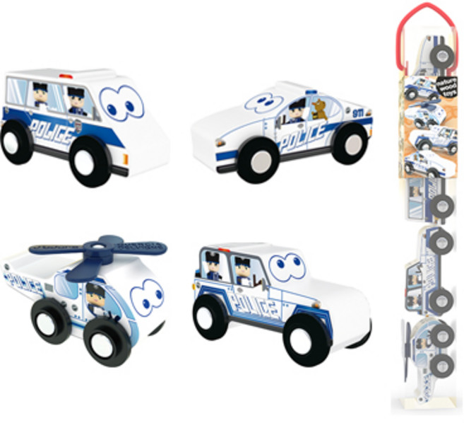 엠베스코 자도르 경찰차 친구들 세트 자동차 작동완구, 혼합색상, 1개