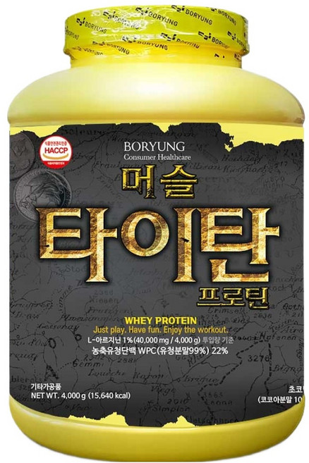 보령 머슬타이탄 프로틴 파우더, 4kg, 1개