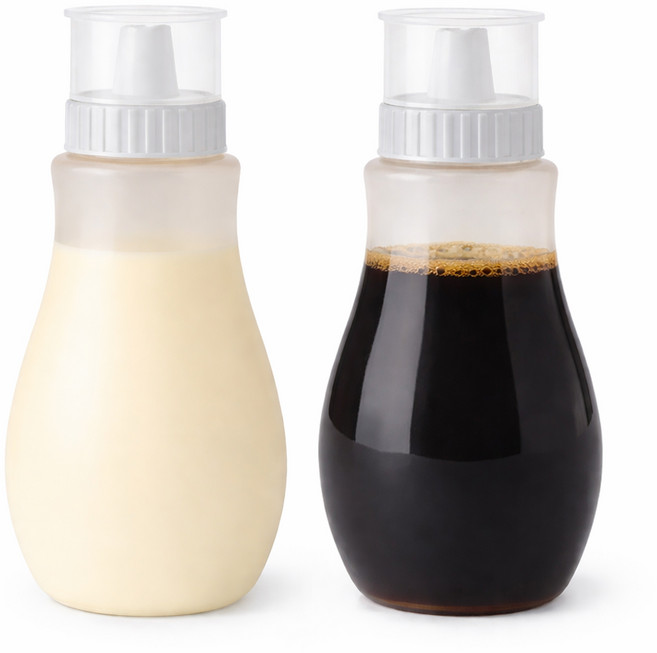 리빙메이커 말랑타입 식품용기 5구 소스통, 500ml, 2개