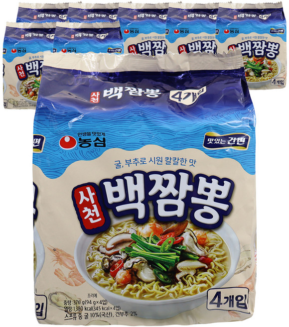 농심 사천백짬뽕 94g, 32개