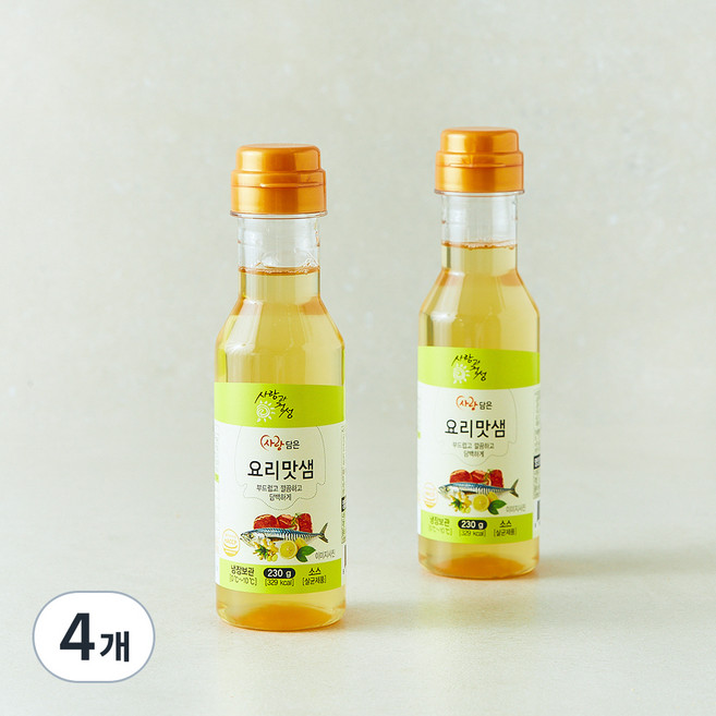 사랑과정성 사랑담은 요리맛샘, 230g, 4개
