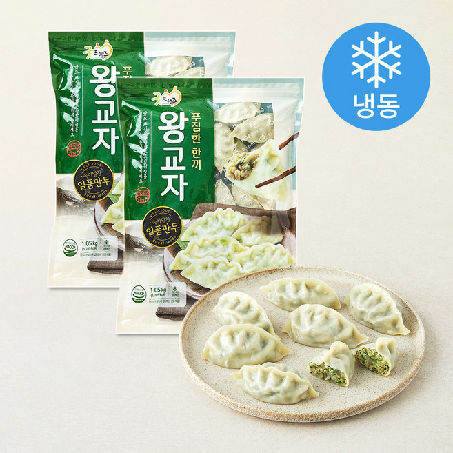 굿프랜즈 푸짐한 한끼 왕교자 (냉동), 1.05kg, 2개