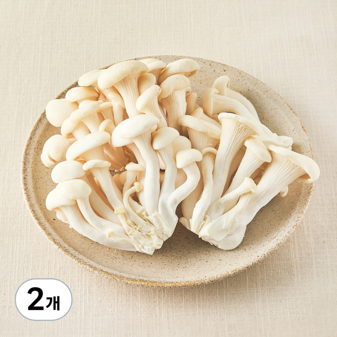 친환경 백색느타리버섯, 300g, 2개
