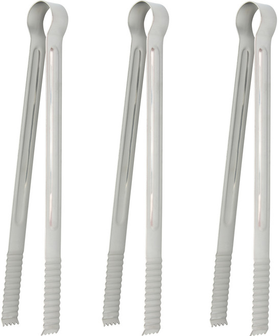 라쿠친 국내생산 주방 집게 특대, 실버, 3개