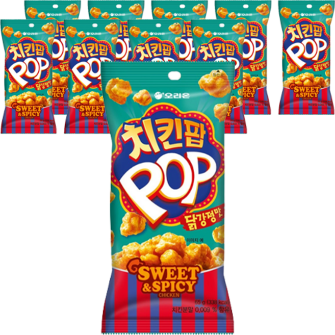 ORION 好麗友 Chicken Pop 韓式炸雞味, 65g, 10個