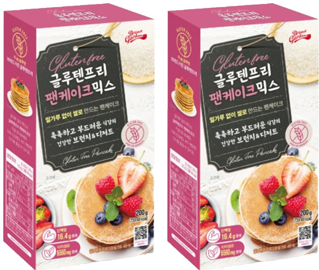 브레드가든 글루텐프리 팬케이크 믹스, 200g, 2개