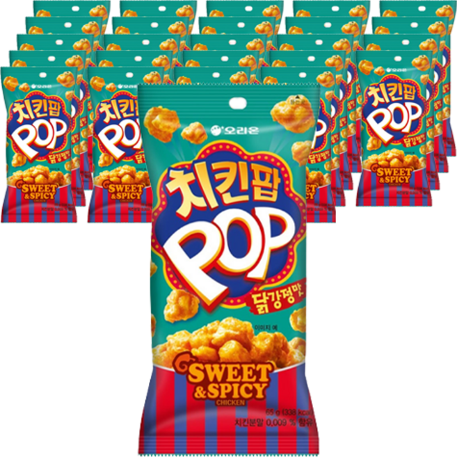 오리온 치킨팝 닭강정맛, 65g, 25개
