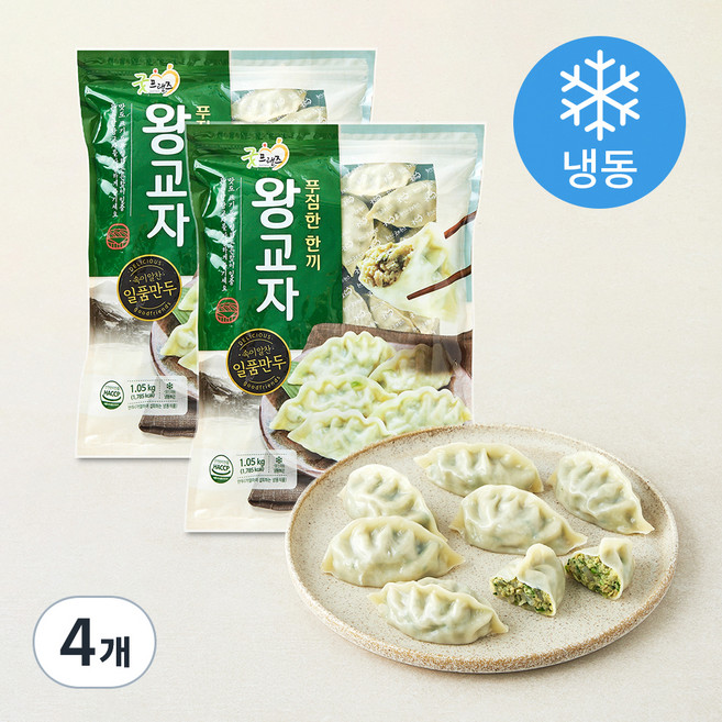 굿프랜즈 푸짐한 한끼 왕교자 (냉동), 1.05kg, 4개