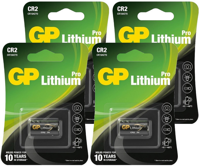 GP Batteries 超霸 鋰電池 CR2, 4個, 1入