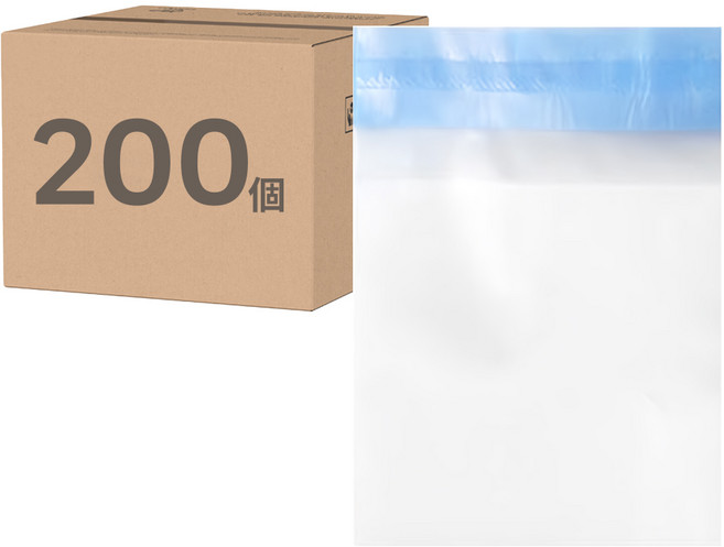 自黏式素色半透明OPP袋, 200個裝