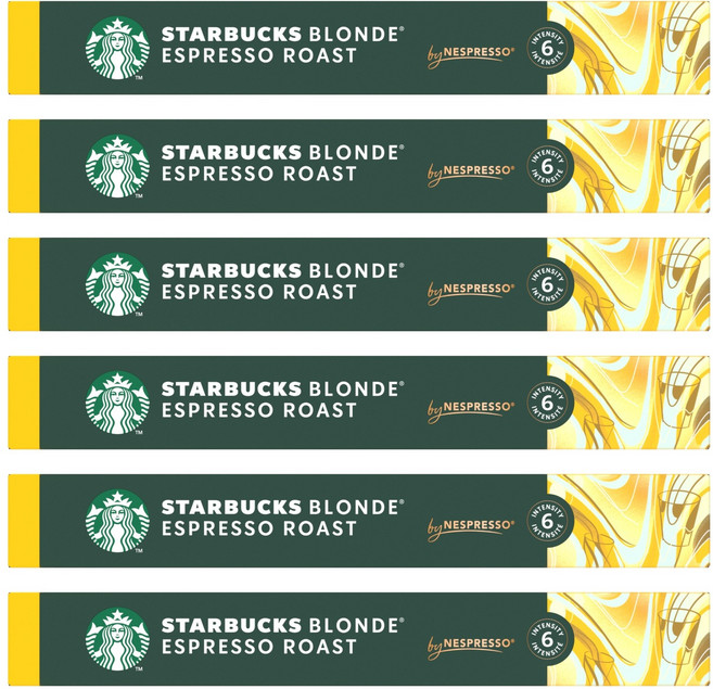 스타벅스 블론드 에스프레소 by 네스프레소 캡슐커피, 5.3g, 10개입, 6개