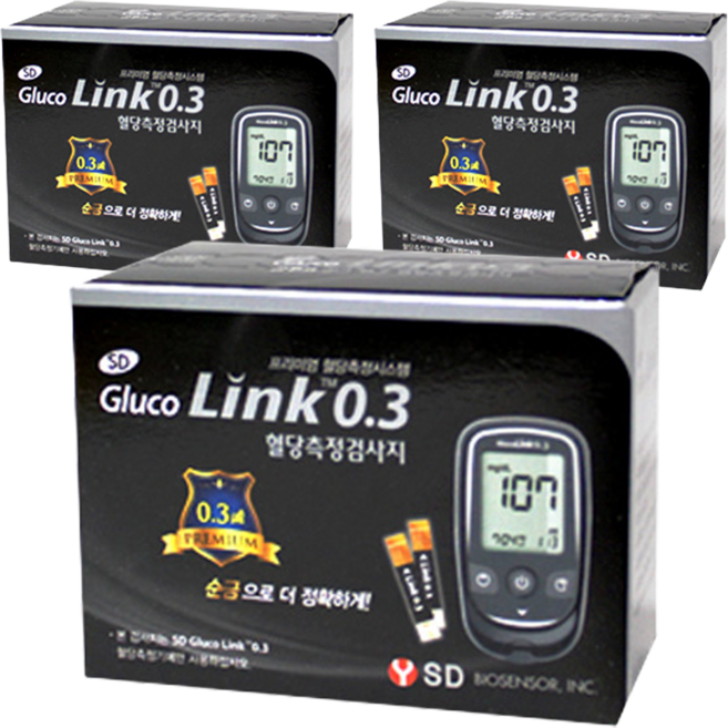 LINK 스트립 혈당 측정 검사지, 3세트