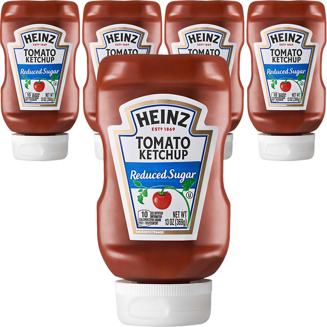 하인즈 리듀스드 토마토 케첩, 369g, 5개
