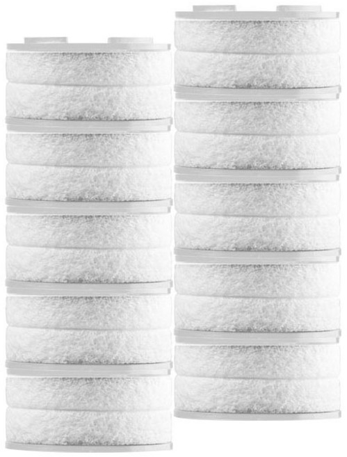 샤워플러스 아쿠아듀오 SF-1000ss 세면대 리필 녹물 필터, 10개