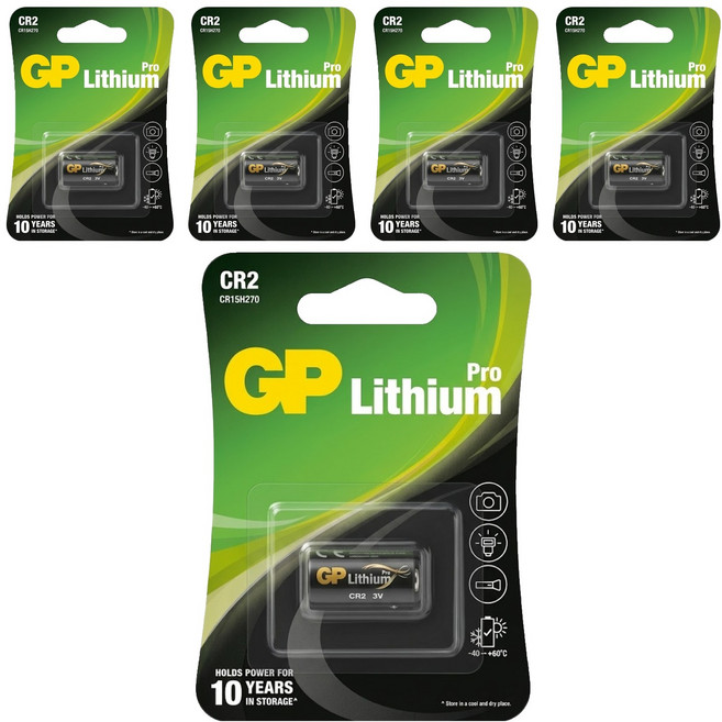 GP Batteries 超霸 鋰電池 CR2, 5個, 1入