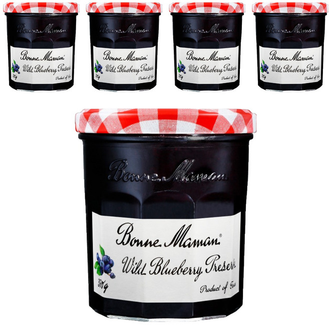Bonne Maman 藍莓果醬, 370g, 5罐
