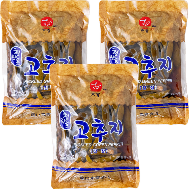 동보식품 청양초 고추지 간장, 1kg, 3개