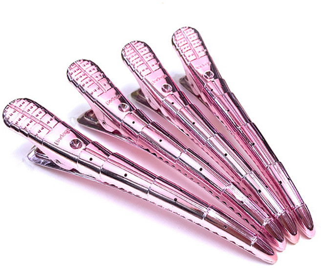 바다가 퍼펙트 헤어 클립 4p, 로즈골드, 1개