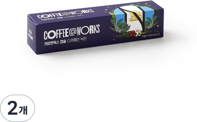 커피앳웍스 디카페인 녹턴 캡슐, 5g, 6개입, 2개