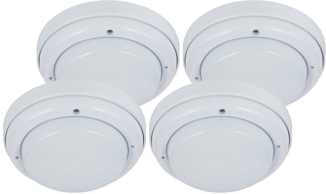 차동식 소방 열 감지 온도 변화 감지기, 4개, 백색