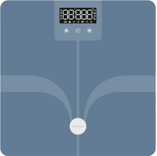 Medisana 藍牙七合一多功能體脂計, BS 320 connect(BL), 藍色, 1個