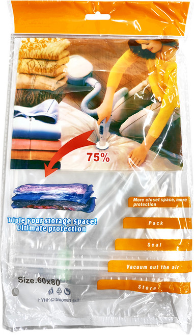 真空壓縮袋 中號 節省75%空間, 10包, 10入